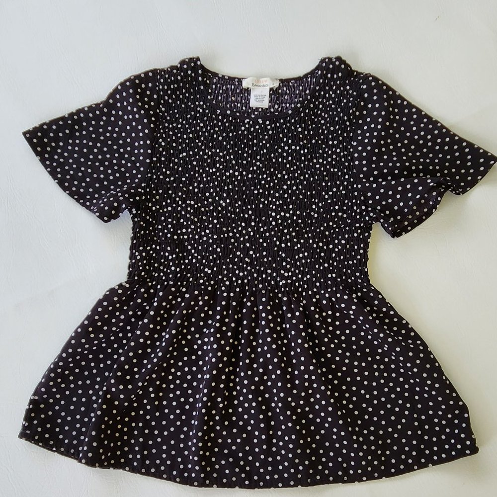 Urban Romantics Top, Black/White, sz Small